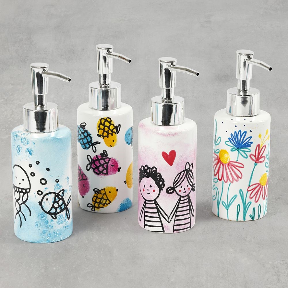 Zeepdispensers met mooie designs en prints