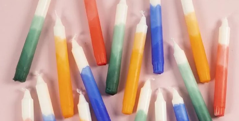 Dip-dye kaars