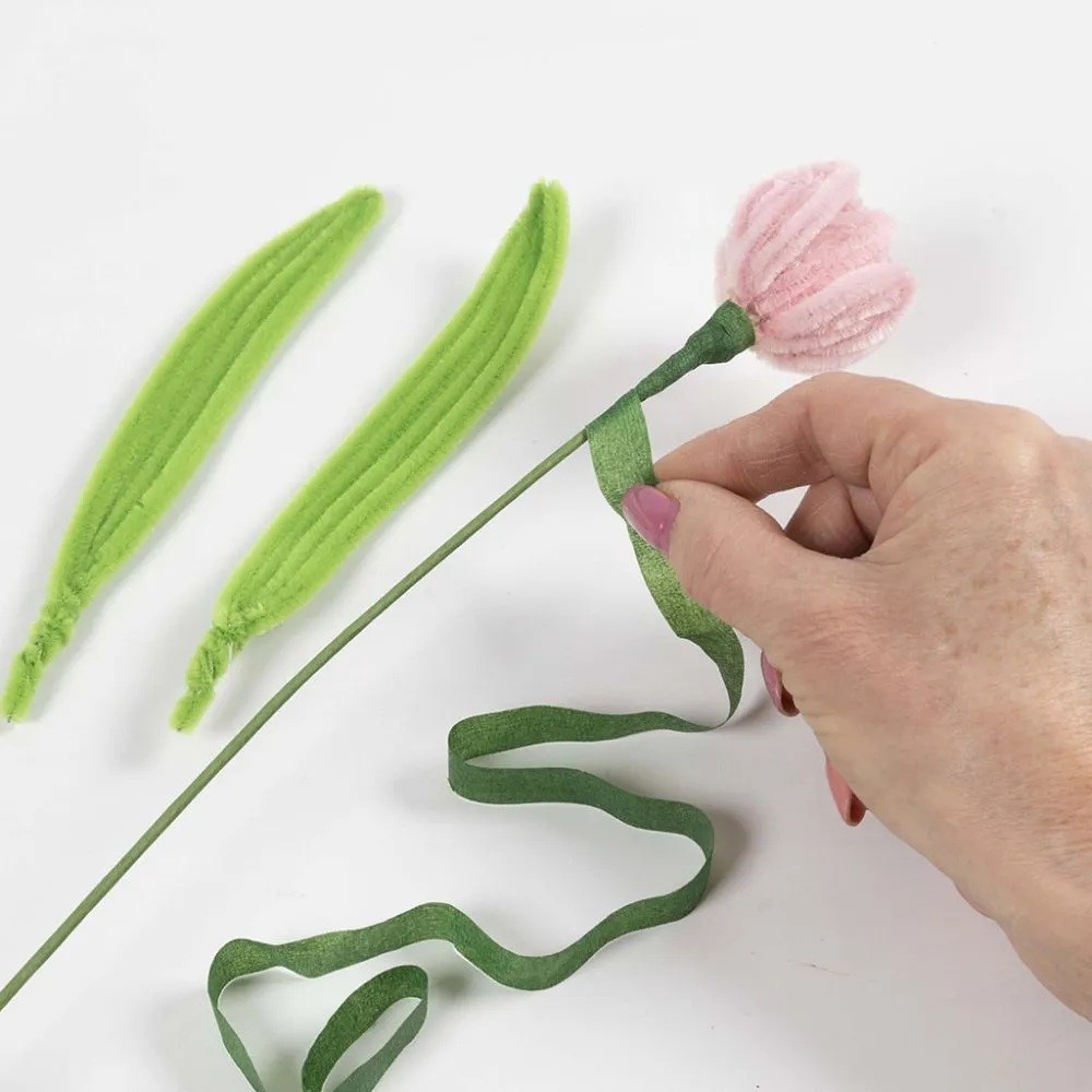 Hoe gebruik je bloementape