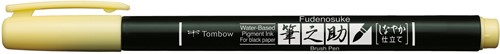 Tombow Fudenosuke Soft Tip Brush Pen Licht Geel