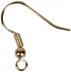 CC French Earring Hook 18 mm Gold